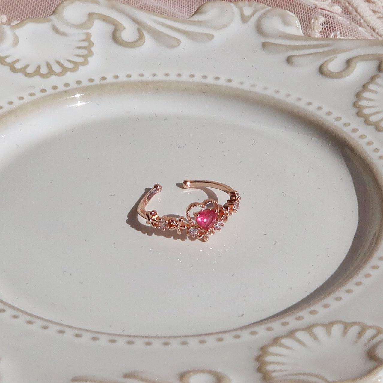 Layla Pink Heart Ring