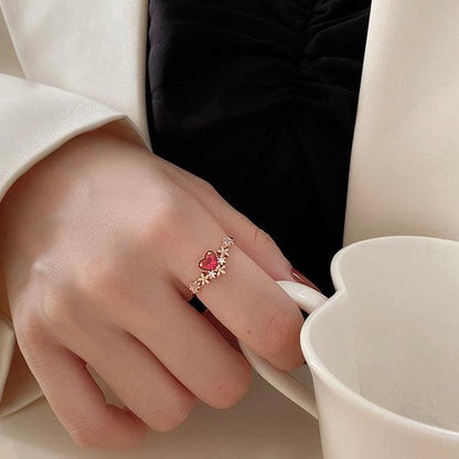Layla Pink Heart Ring