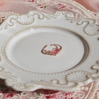 Layla Pink Heart Ring