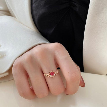 Layla Pink Heart Ring