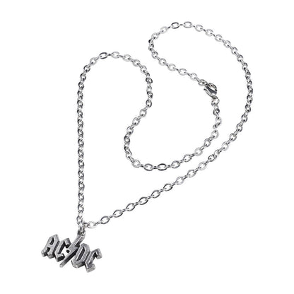 Ac/dc Lightning Logo Pendant Necklace by Alchemy Gothic