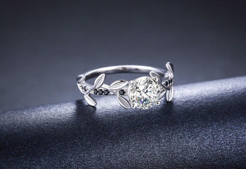 Flower Crown Silver Ring