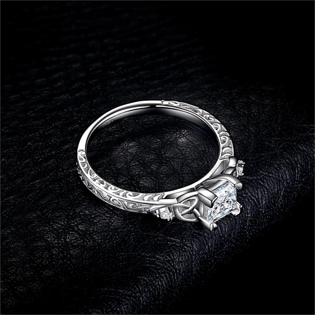 Celtic Knot Princess Silver Ring