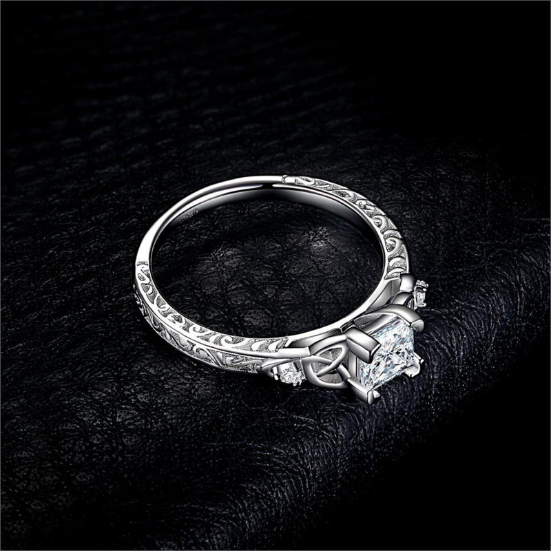 Celtic Knot Princess Silver Ring