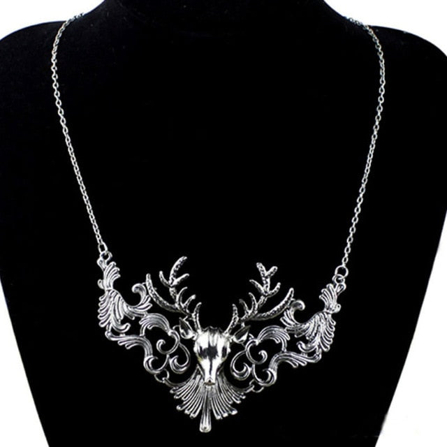 Golden Elk Necklace