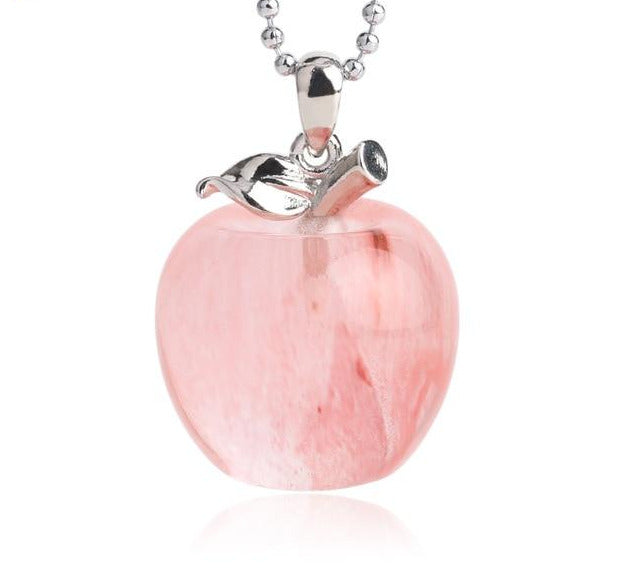 Crystal Apple Necklace