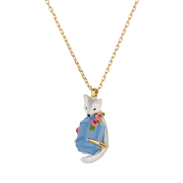 Fox Earrings & Necklace Set