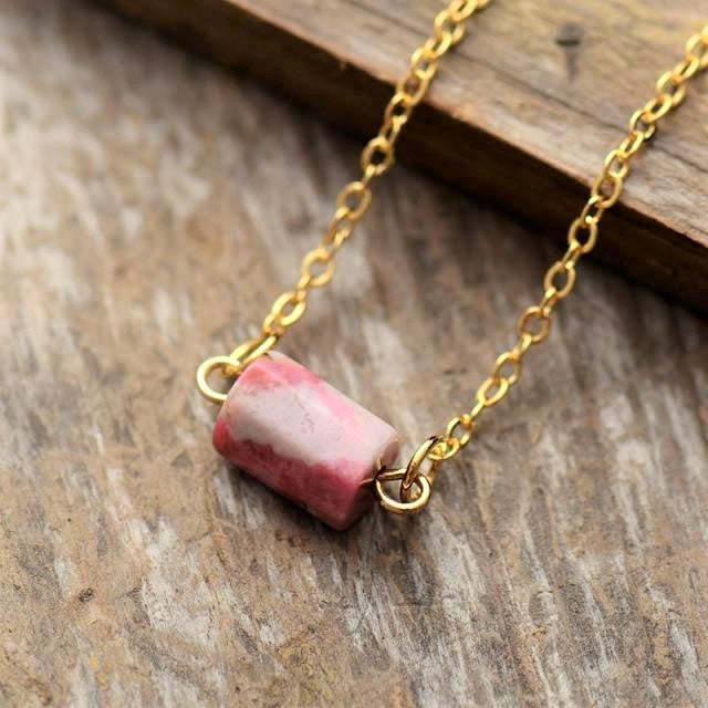 Healing Hexagon Crystal Necklace