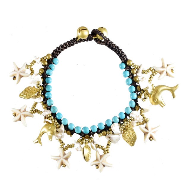 Shell Coral Charm Bracelet
