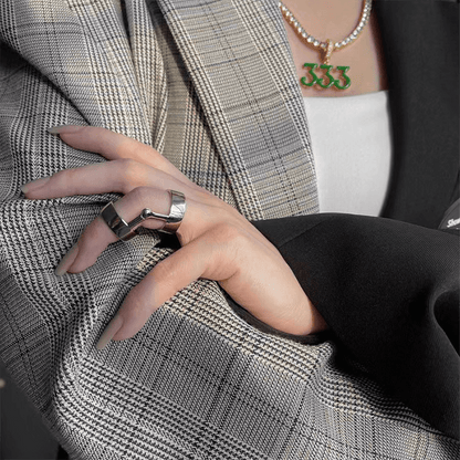 Punk Armor Fingertip Metal Nail Ring