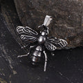 Punk Bee Stainless Steel Insect Pendant