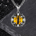 Punk Hiphop Evil Eye Stainless Steel Skull Pendant