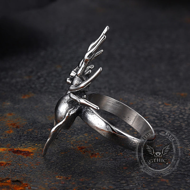 Punk Spider Stainless Steel Animal Ring