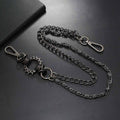 Punk Spiked Double-chain Alloy Pants Chain