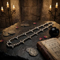 Punk Studded Cross-beaded Stainless Steel Clavicle Necklace