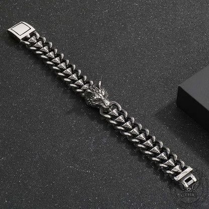 Punk Wolf Head Keel Chain Animal Bracelet
