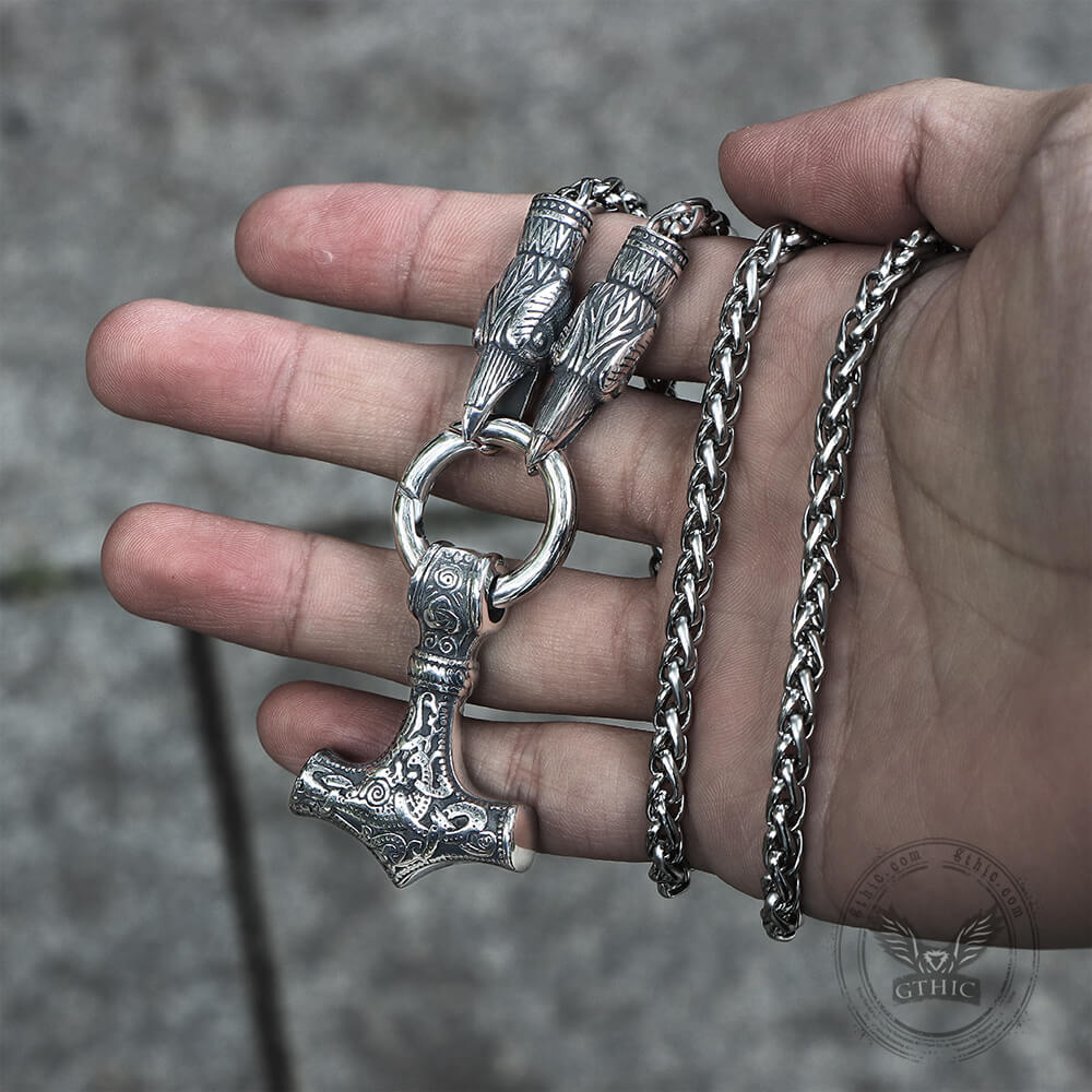 Raven & Hammer Stainless Steel Necklace