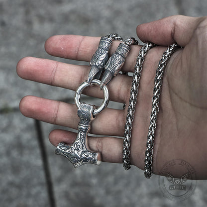 Raven & Hammer Stainless Steel Necklace