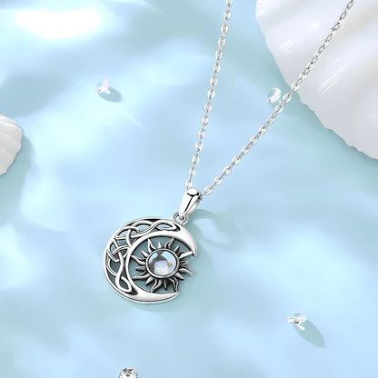 Equinox Harmony Sun and Moon Necklace