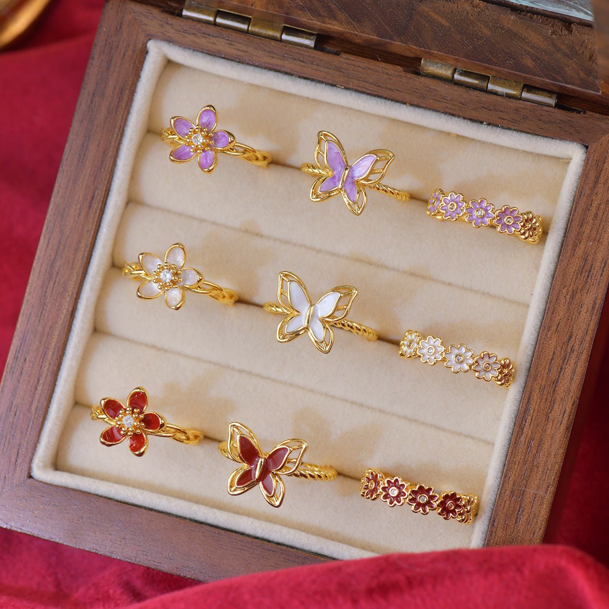Red Primrose Ring
