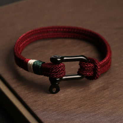 Red String Bracelet With Stainless Steel Buckle for Luck & Protection