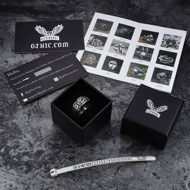 Retro Celtic Knots Stainless Steel Viking Ring