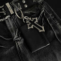 Retro Hollowed-out Cross Pu Leather Waist Wallet