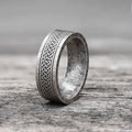Retro Runes Celtic Knot Stainless Steel Ring