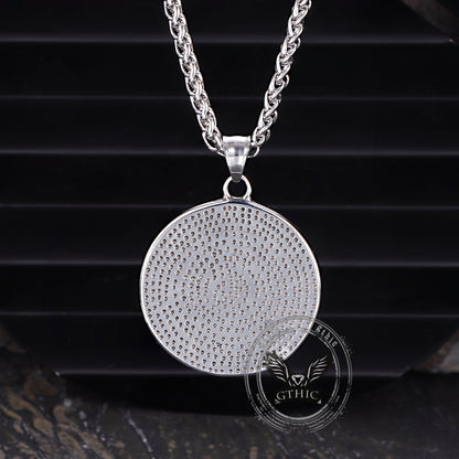 Retro Scorpion Stainless Steel Animal Round Pendant