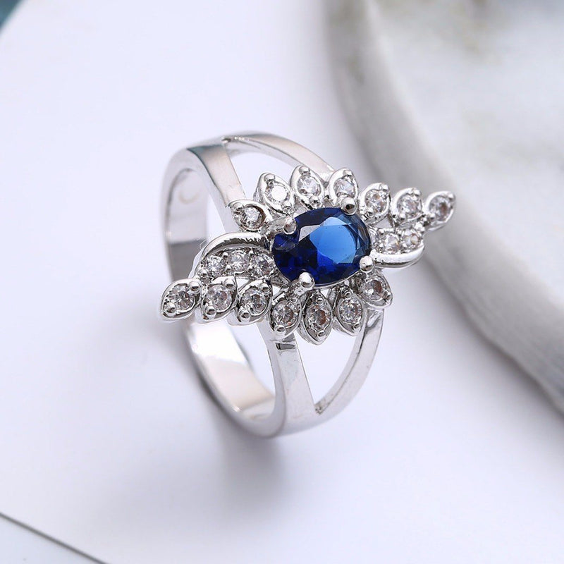 Blue Royalty Crystal Ring