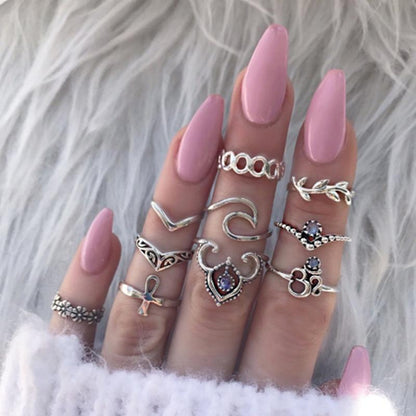 Ohm Symbol Ring Set