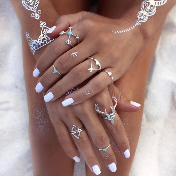 Style Antler Ring Set