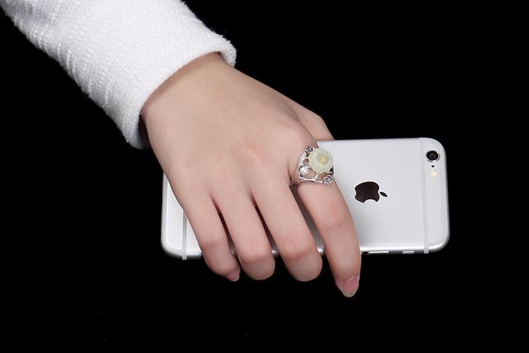 Cherry Blossom Silver Ring