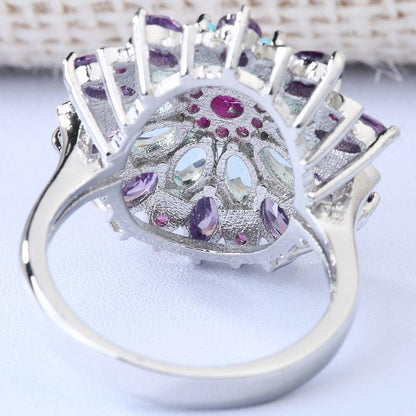 Colorful Summer Flower Ring