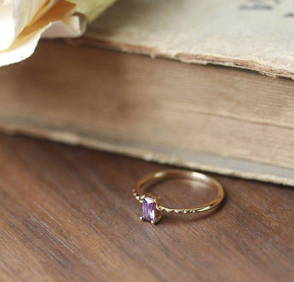 Dainty Amethyst Ring