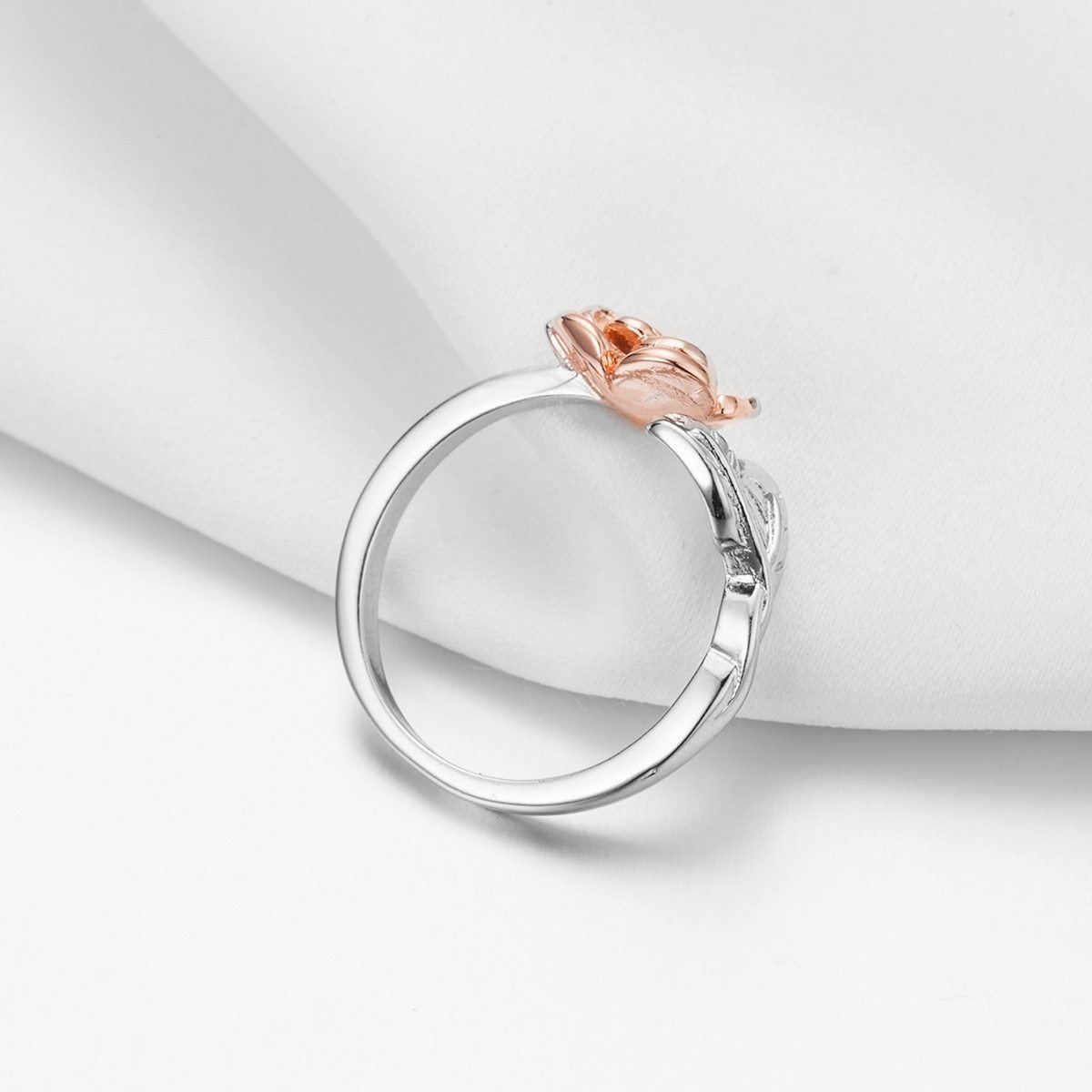 Delicate Rose Wrap Ring