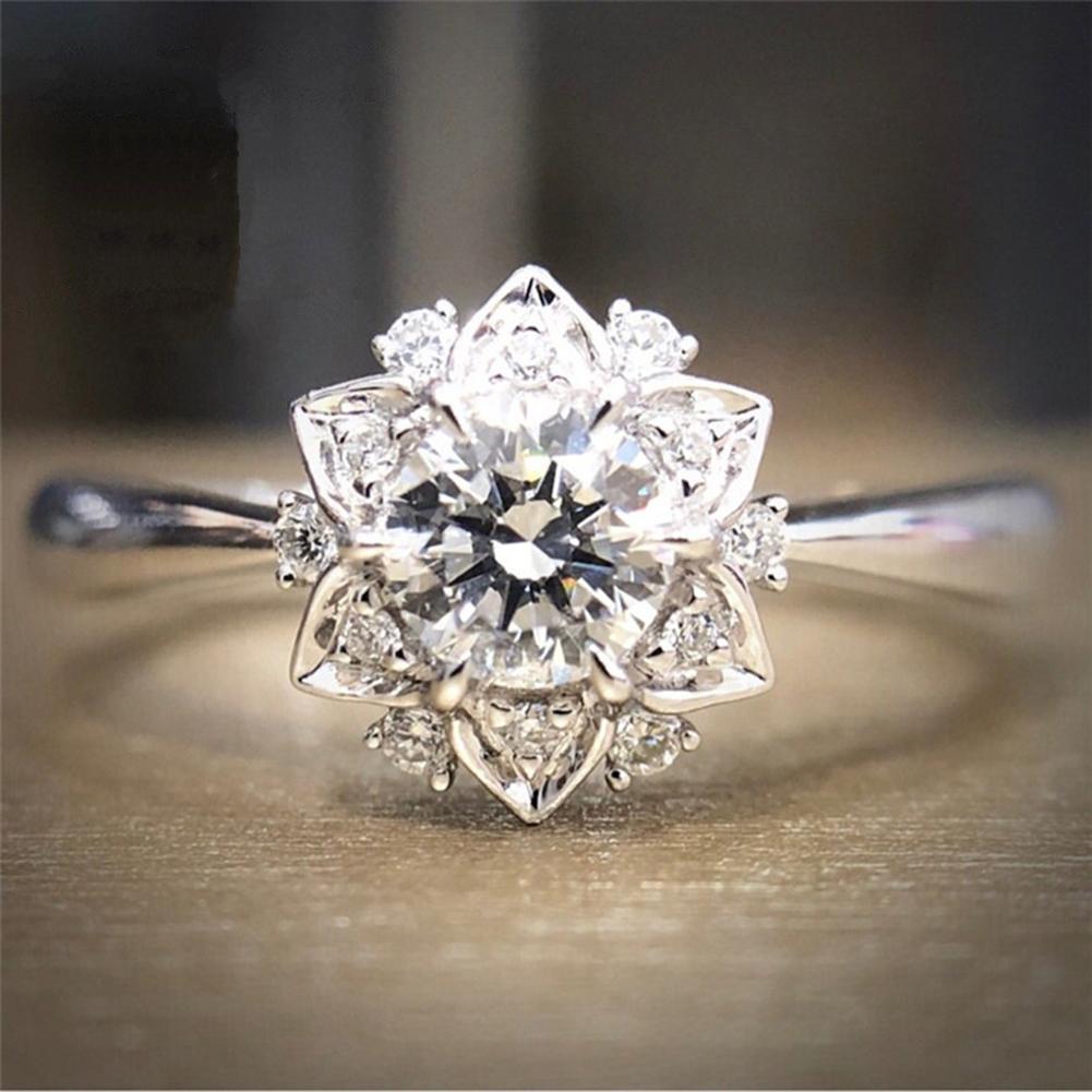 Rhinestone Flower Ring