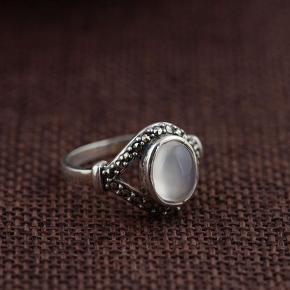 Enchanting Moonstone Sterling Silver Ring