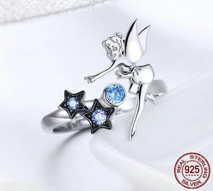 Fairy Star Sterling Silver Ring