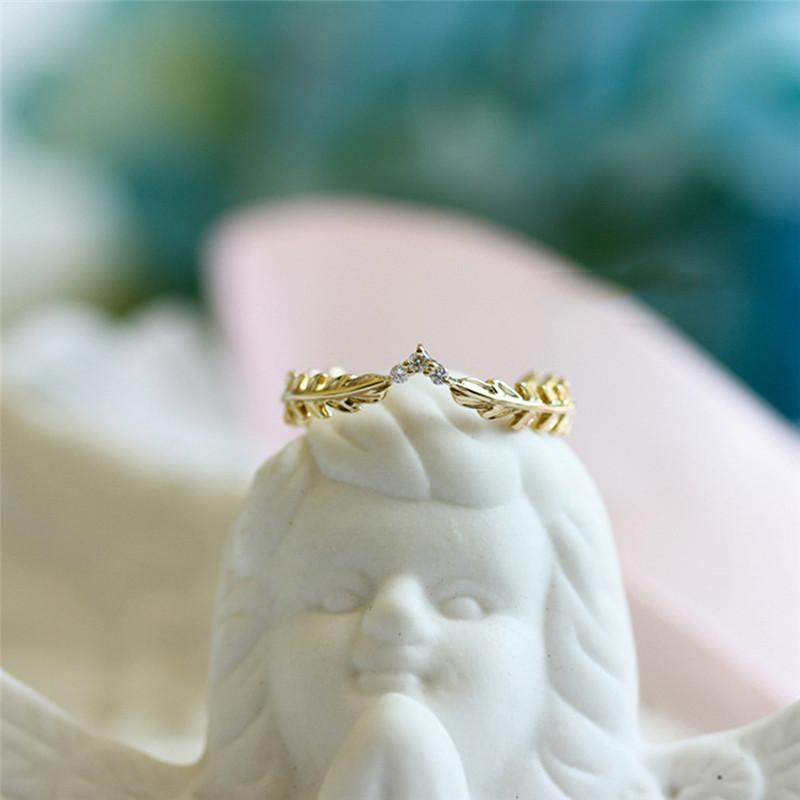 Golden Olive Wreath Ring