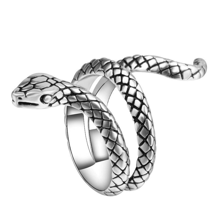 Gothic Style Snake Wrap Ring