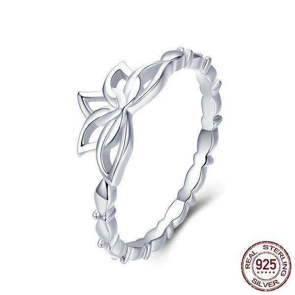 Lucky Lotus Sterling Silver Ring