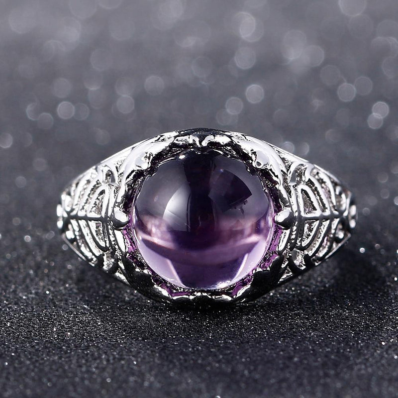 Majestic Amethyst Silver Ring