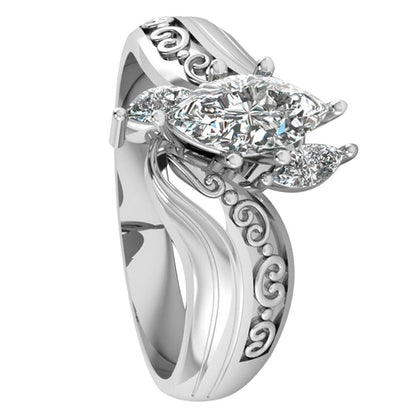 Majestic Crystal Princess Ring