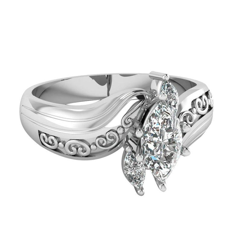 Majestic Crystal Princess Ring