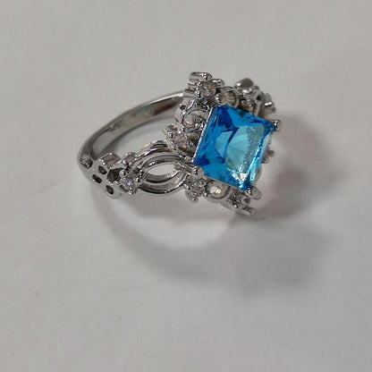 Princess Blue Stone Ring