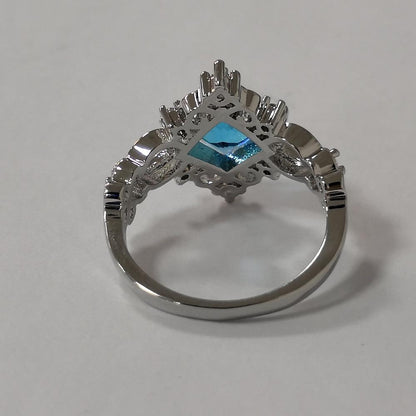 Princess Blue Stone Ring