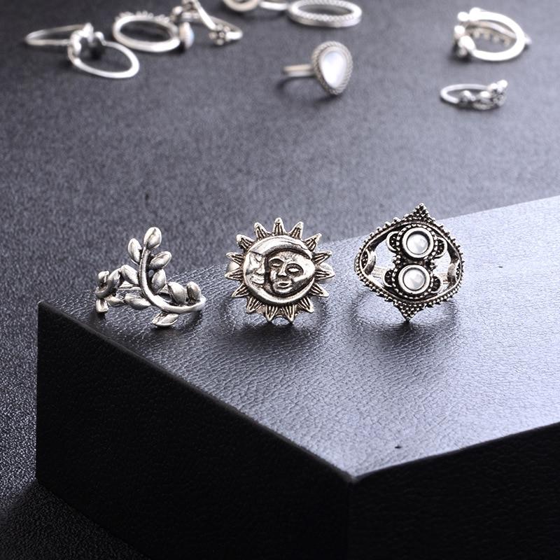 The Blue Moon Goddess Ring Set