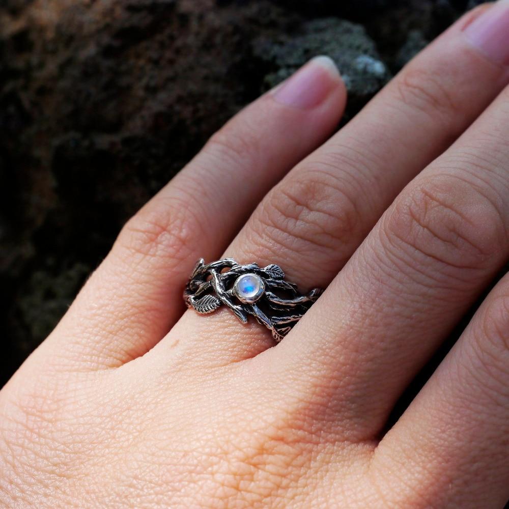 The Forest Goddess Moonstone Ring