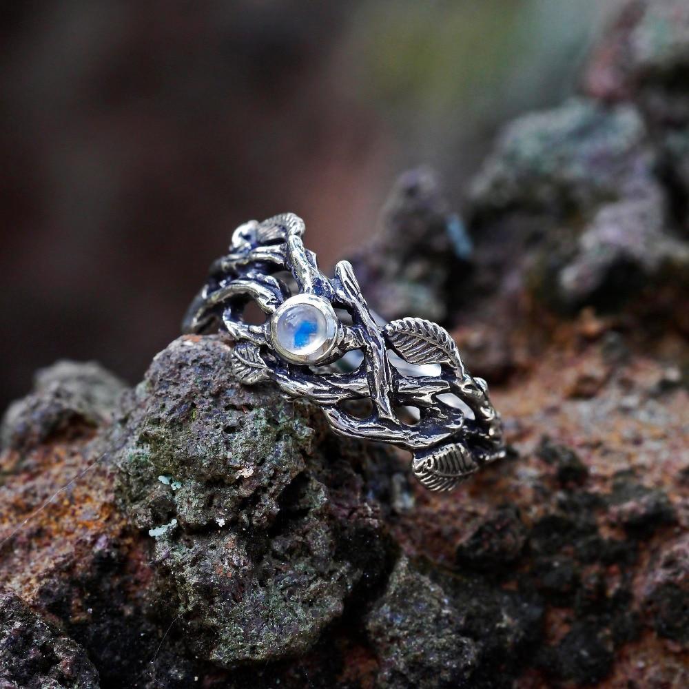 The Forest Goddess Moonstone Ring